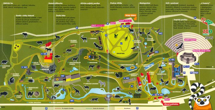 Mapa ZOO - Plzeň