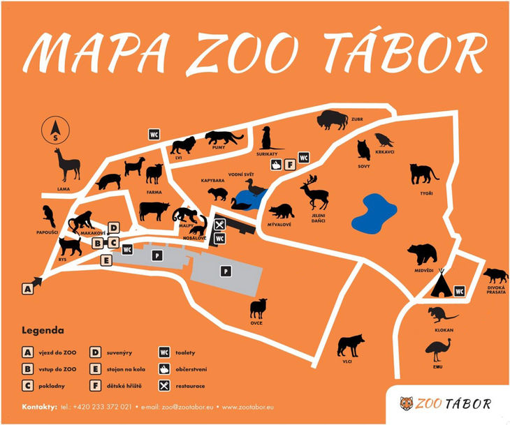 Mapa ZOO - Tábor